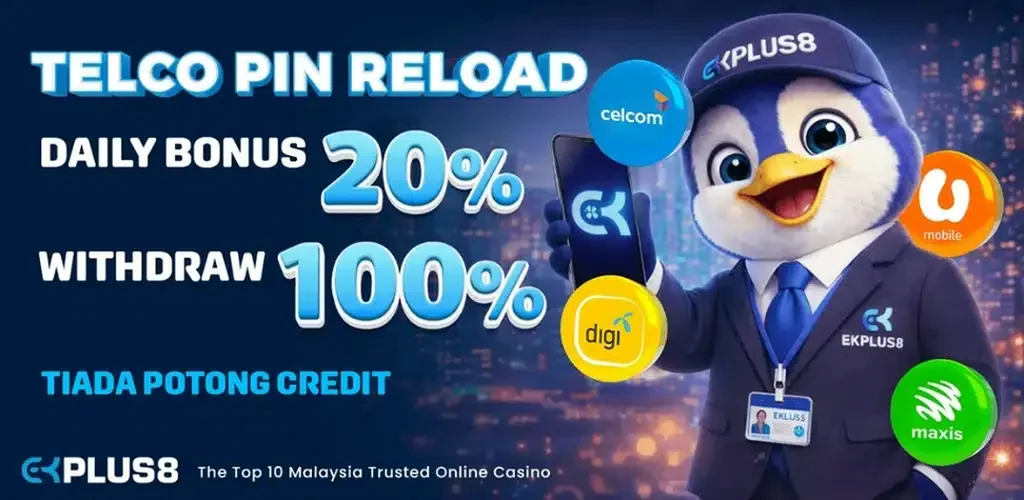 Telco PIN reload daily bonus 20 percent on Ekplus8 - ekplus8.io